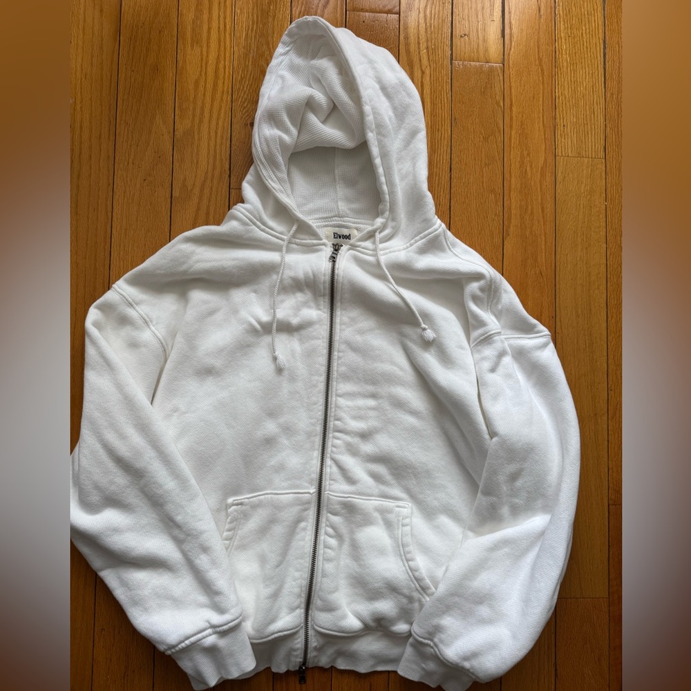 White Elwood core zip up